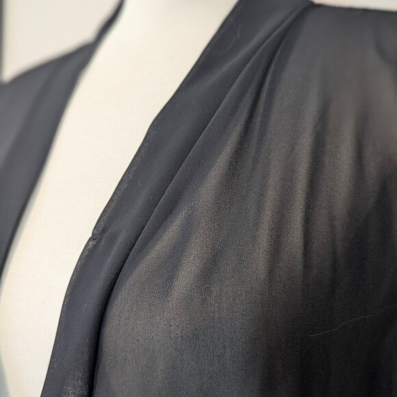 Black Sheer Kimono - Picture 5 of 6